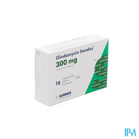 Clindamycin Sandoz Harde Caps 16x300mg