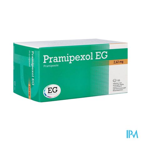 Pramipexol EG 2,62Mg Verlengde Afgifte Tabl 100