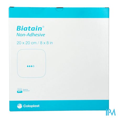 Biatain Schuimverband N/adh 20,0x20,0cm 5 33416 1