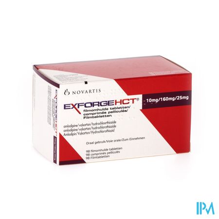 Exforge Hct 10mg/160mg/25mg Comp Omhulde 98