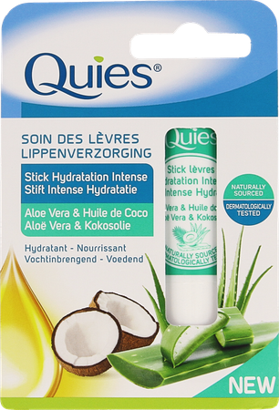 Quies Lippenstift Int.hydra Aloe V.&kokosolie 4,5g 3