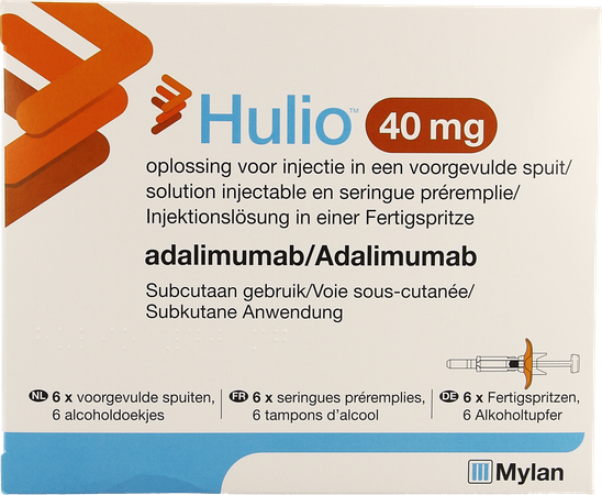 Hulio 40mg Opl Inj 50mg/ml Voorgev.spuit 6 X 0,8ml 1