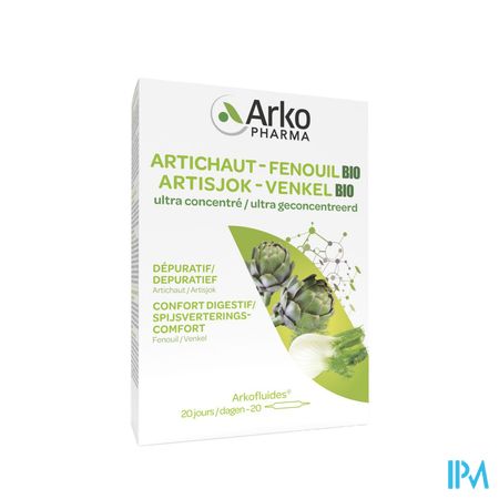 Arkofluide Artisjok Venkel Bio Amp 20 3