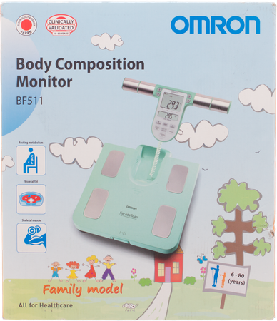 Omron Bf511t Turq. Lichaamscompositiemeter <150kg 1