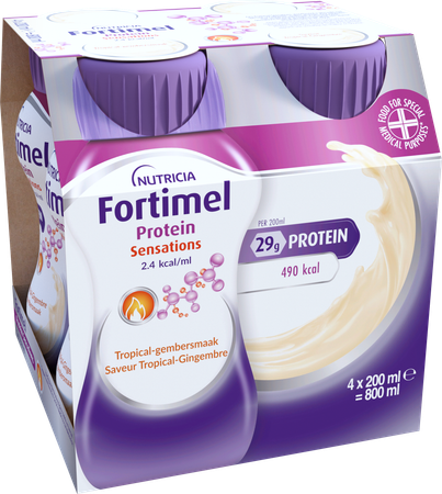 Fortimel Protein 2.4kcal Tropisch Gember 4x200ml 4