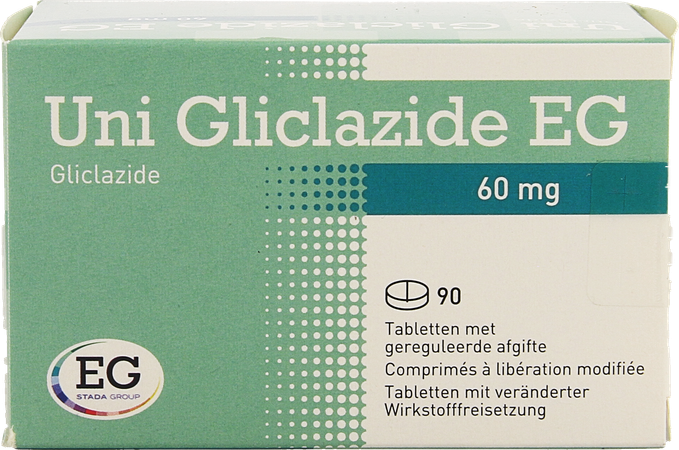 Uni Gliclazide EG 60Mg Comp Liberation Modifie  90 1