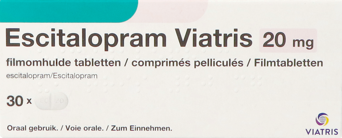 Escitalopram Viatris 20mg Comp Pell 30 1