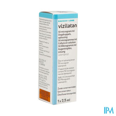 Vizilatan 50mcg/ml Oogdruppels Opl 1 X 2,5ml