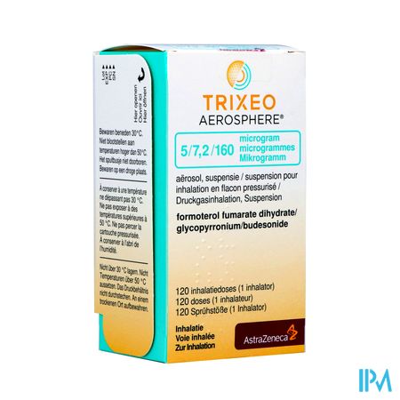 Trixeo Aerosphere 5/7,2/160mcg Susp Inh. Fl 1x120d