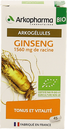 Arkogelules Ginseng Bio Caps 45 6