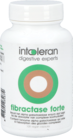 Intoleran Fibractase Forte Caps 108 1