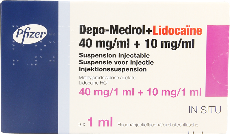 Depo-medrol Lidoc 40mg Vial 40mg/ml 3 X 1ml 2