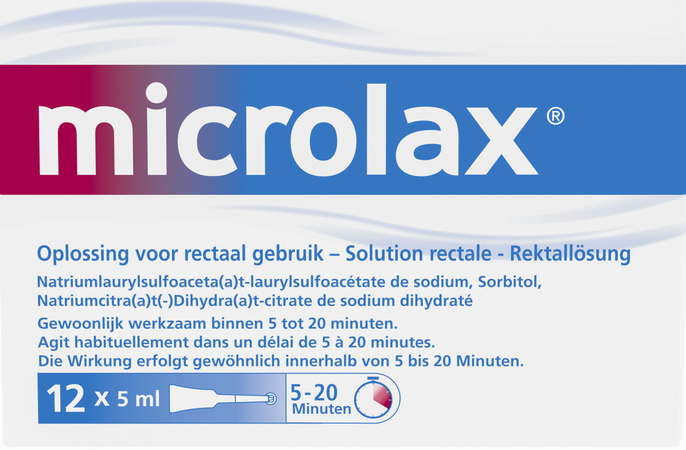 Microlax 12 X 5ml 1