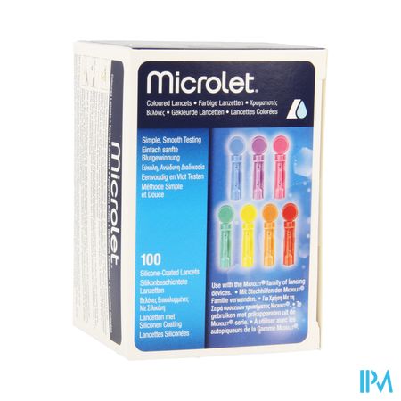 Ascencia Microlet Lancettes Ster Couleur 100