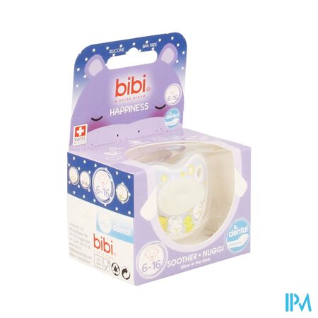 Bibi Fopspeen Dental Glow In The Dark 6-16m