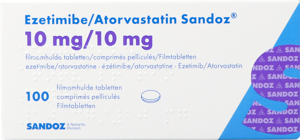 Ezetimibe Atorvastatin Sandoz 10/10mg Film.tabl100 2