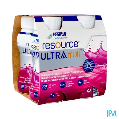 Resource Ultra Fruit Saveur Fruits Rouges 4x200ml