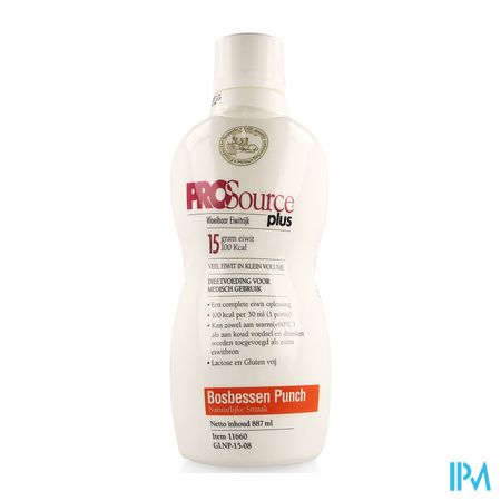 Prosource Plus Bosbes 15g Eiwit/30ml Fl 887ml