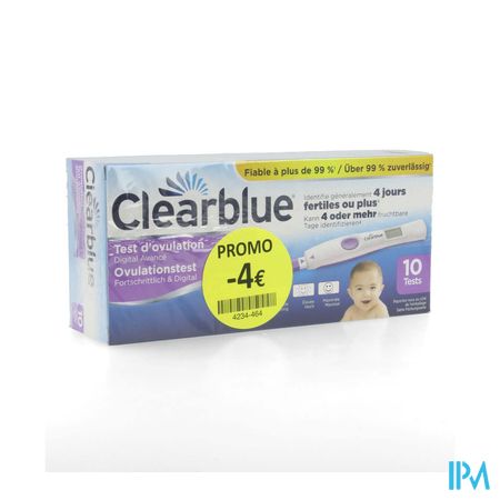 Clearblue Test Ovulation Advanced 10 Promo -4€