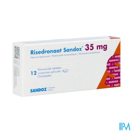 Risedronaat Sandoz Pi Pharma 35mg Film.tabl12 Pip