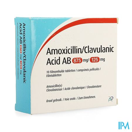 Amoxicillin Clavulanic Acid Ab 875mg/125mg Comp 10