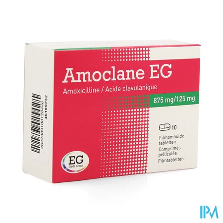 Amoclane EG 875Mg/125Mg Filmomh Tabl 10