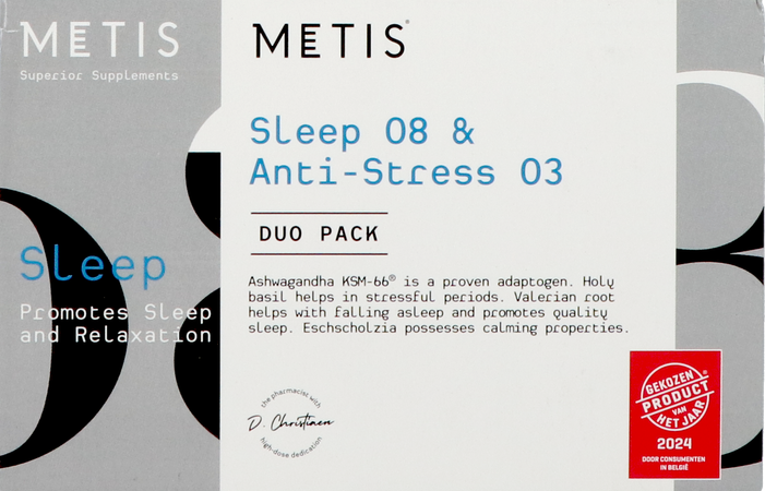 Metis Sleep 08 & A/stress 03 Duo V-caps 30x2 3