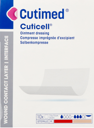 Cutimed Cuticell 7,5x7,5cm 10 1