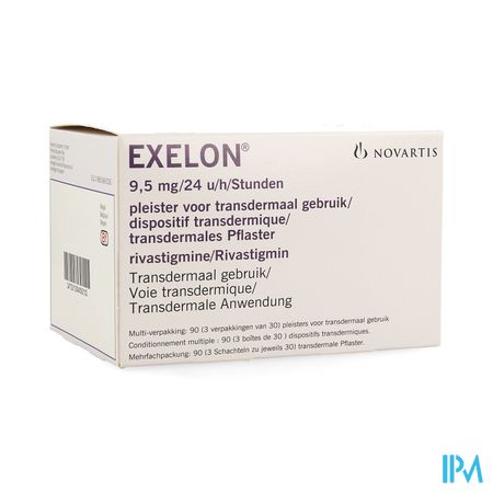 Exelon 9,5mg/24u Pleister Transdermaal 90