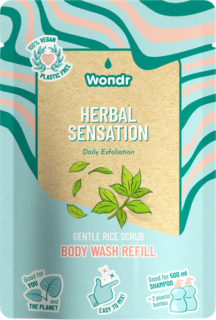Wondr Gel Douche Herbal Sensation Recharge 40g 1