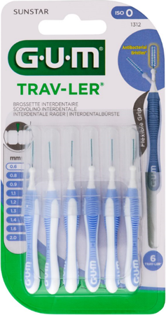 Gum Trav-ler Interdent.borsteltje 0,6mm 6 1312m6