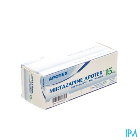 Mirtazapine Apotex 15mg Comp Orodisp 90