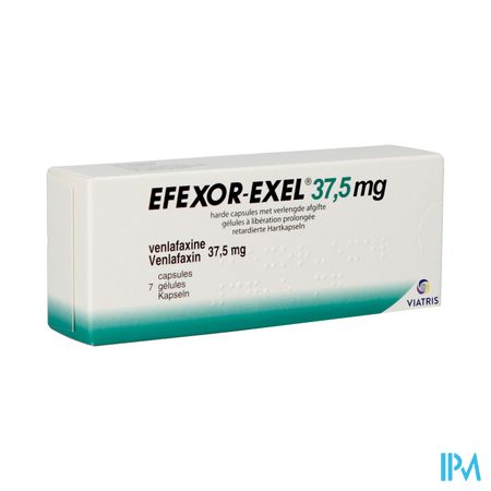 Efexor Exel 37,5mg Caps Verlengde Afgifte 7