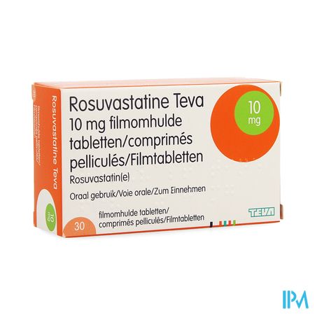 Rosuvastatine Teva 10mg Filmomh Tabl 30