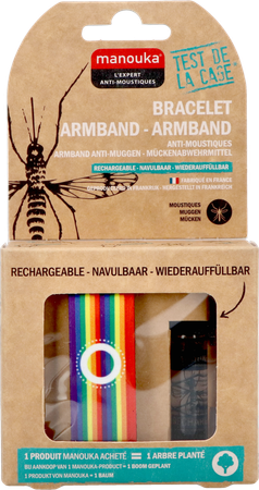 Manouka Armband A/muggen Regenboog 1
