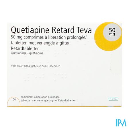 Quetiapine Ret.50mg Teva Orifarm Caps Lib.prol.100 1