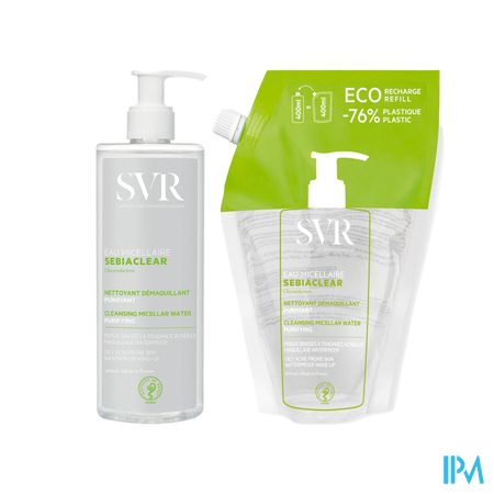 Svr Sebiaclear Eau Micellaire 400ml + Refill 400ml