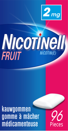 Nicotinell Fruit Gomme Macher-kauwgom 96x2mg 1