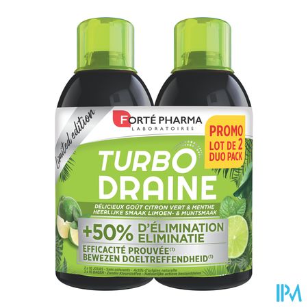 Turbodraine Menthe Citron Vert Duo 2x500ml 1
