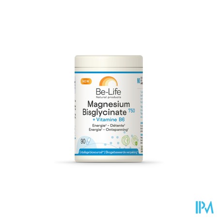 Magnesium Bisglycinate 750+vit B6 Be Life Caps 90