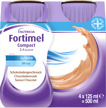 Fortimel Compact 2.4kcal Chocolade 4x125ml 3