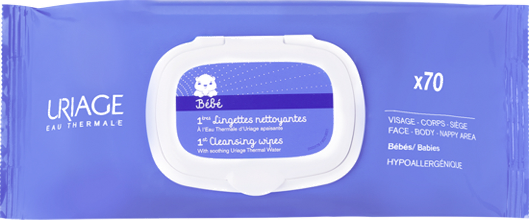 Uriage Bb 1ere Reinigingsdoekjes 2x70 2