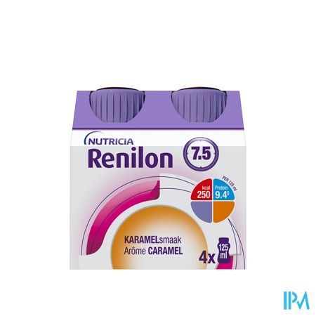 Renilon 7.5 Karamel Fles 4x125ml 177026 Nf