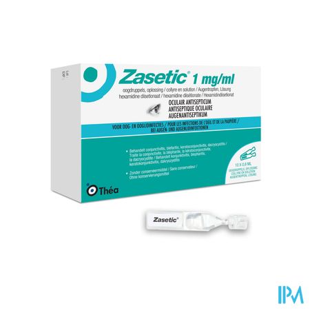 Zasetic 1mg/ml Opl Ud Oogdruppels 10x0,6ml 2