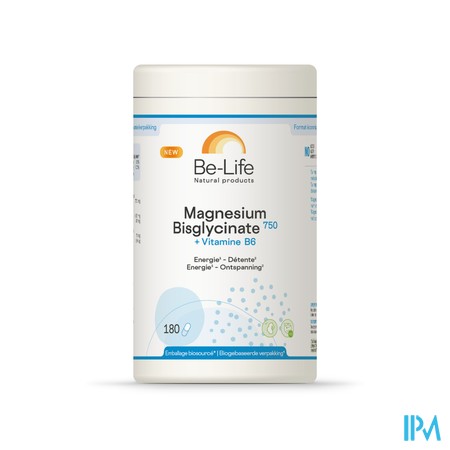 Magnesium Bisglycinate 750+vit B6 Be Life Caps 180