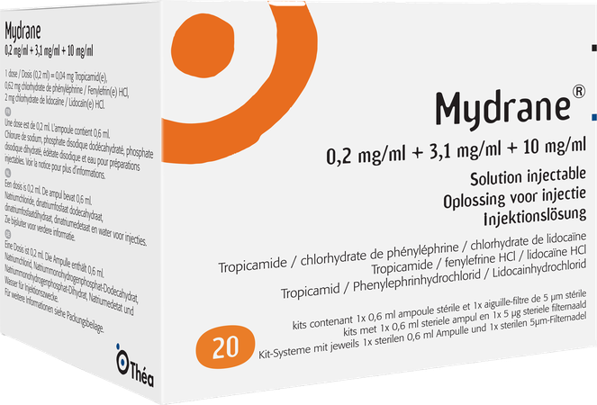 Mydrane Opl Intracamerale Injectie Amp 20 X 0,6ml 2
