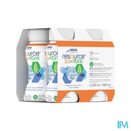 Resource 2.0 Fibre Neutraal 4x200ml 12100792