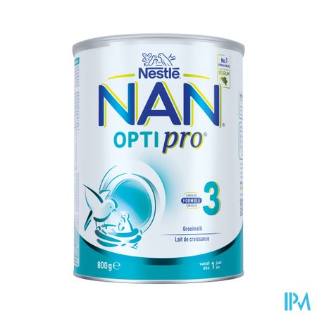 Nestlé NAN Optipro 3 Lait de Croissance Bébé 1+ 800g