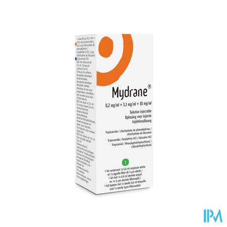 Mydrane Opl Intracamerale Injectie Amp 1 X 0,6ml
