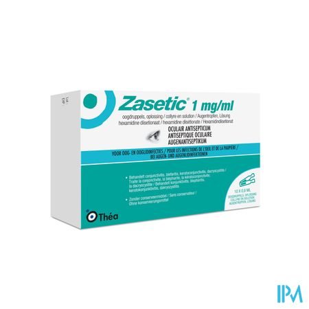 Zasetic 1mg/ml Opl Ud Oogdruppels 10x0,6ml